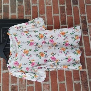 Cato Floral Puff Sleeve Blouse Size L